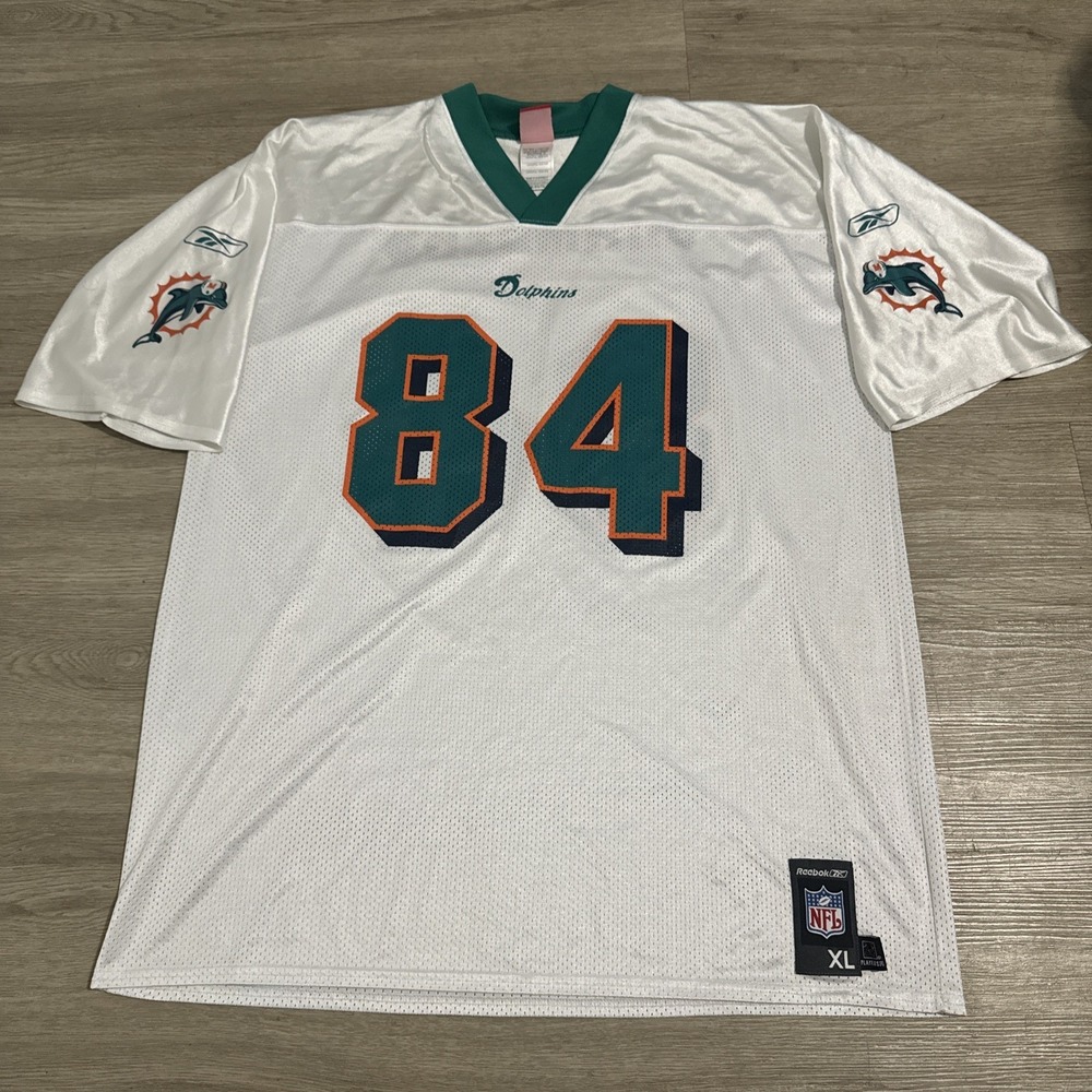 VTG Miami Dolphins Chris Chambers #84 Jersey XL Mens NFL Logo7075A Logo Spellout